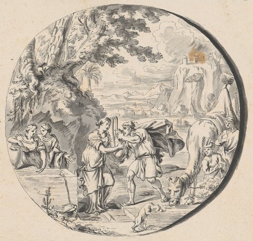 Rebekah and Eliezer at the Well