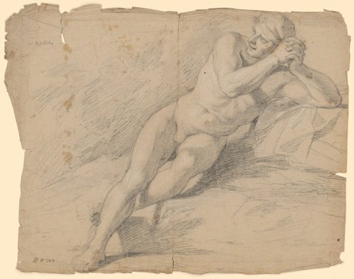 Male Nude Leaning Back