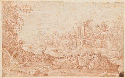 River Landscape with Ruins