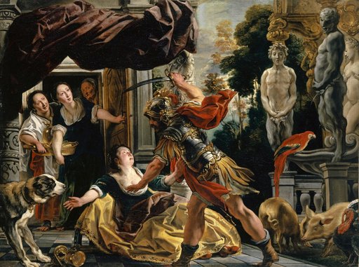 Odysseus Threatens Circe