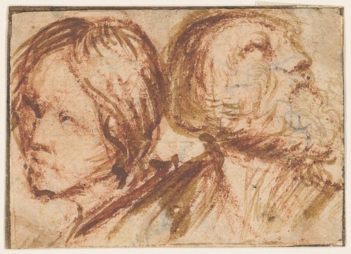 Two Male Heads