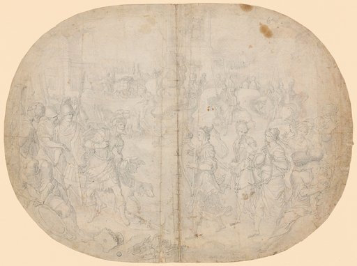 Jephtha, Approaching with a Large Retinue, Meets His Daughter