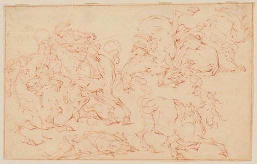 Study for a cavalry battle