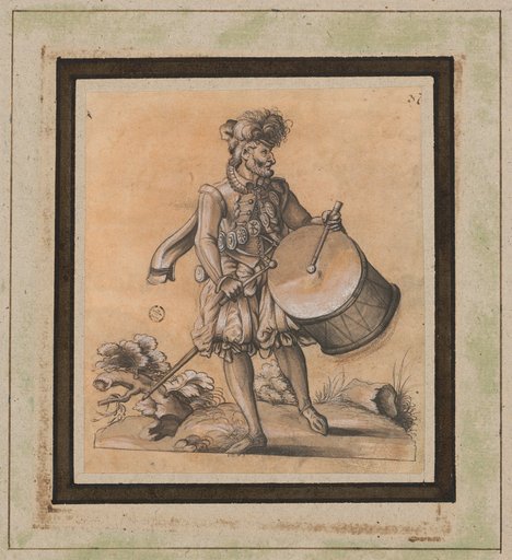 Standing drummer