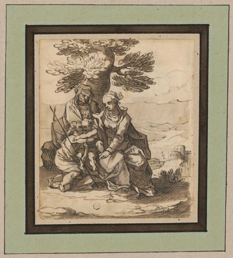 Virgin and Child with Saint John the Baptist under a Tree