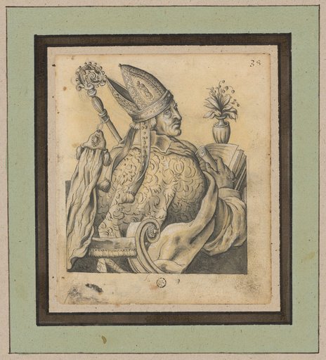 Half-Length Portrait of a Bishop with a Book and a Crosier