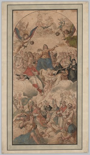 Mary in the Clouds (Design for an Altarpiece?)
