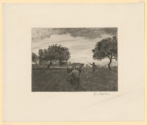 The Ploughman with Four Oxen