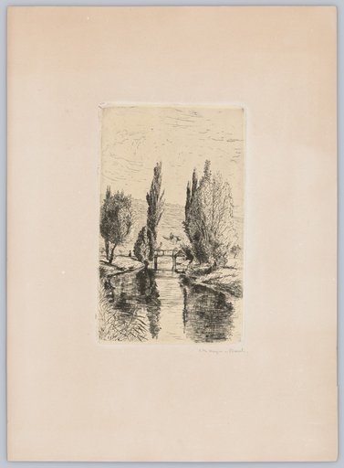 Stream Landscape with Bridge