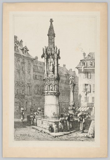 The Fish Market Fountain in Basel