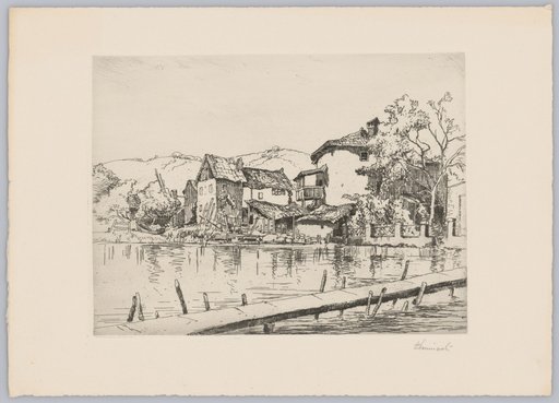 Old Houses by the Lake