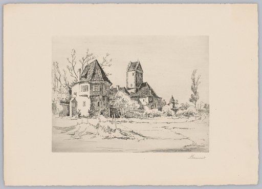 Church and House Built in a Round Structure