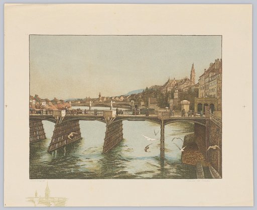 The Old Middle Rhine Bridge in Basel