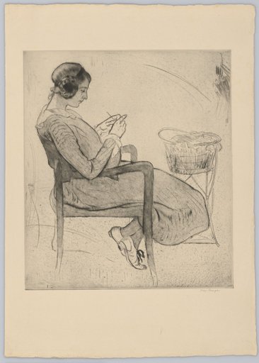 Knitting Girl