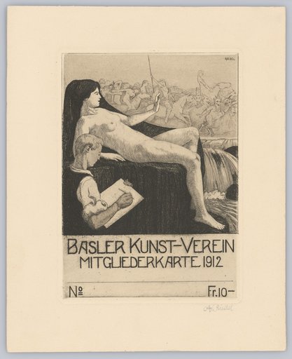 Membership Card of the Basel Art Association 1912