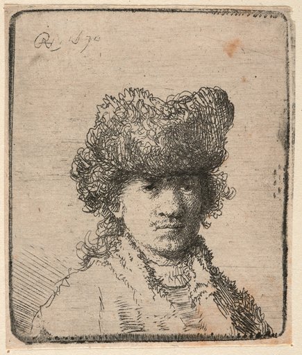 Self-Portrait with Fur Cap and Fur-Trimmed Coat