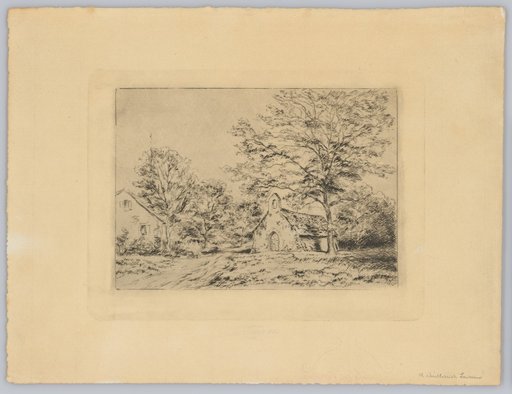 Country Road with Stone House and Chapel