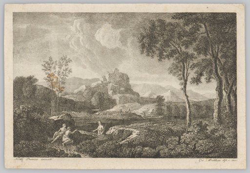 Flusslandschaft mit Staffage