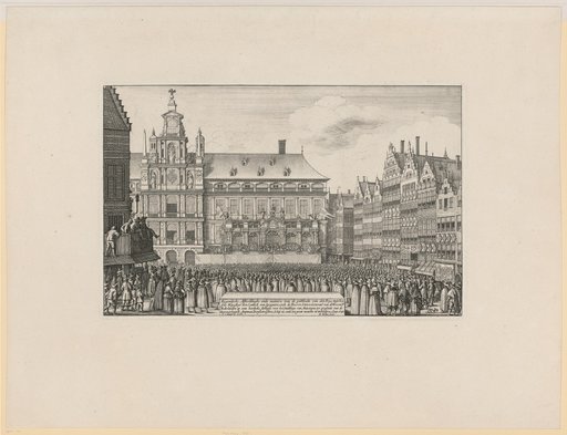 The Peace Between Spain and the Netherlands Before the Town Hall in Antwerp 1648