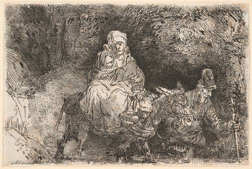 The Flight into Egypt, Crossing a Stream