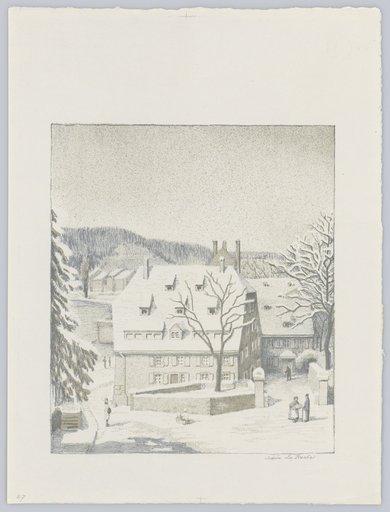 St. Alban's Priory in Basel in the Snow