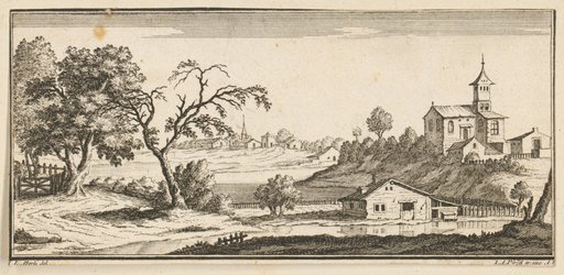 Landscape with a Church Standing Elevated on the Right