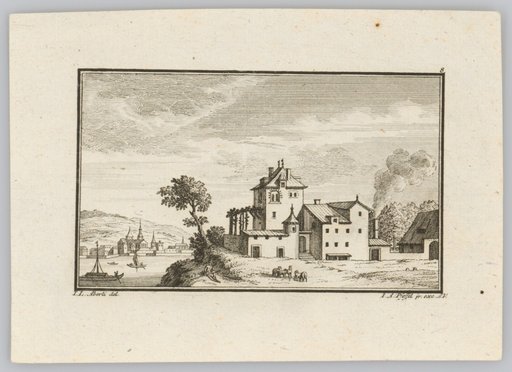 Seascapes with a Large House on the Right