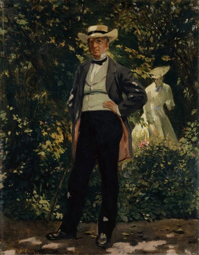 Portrait of the American Secretary of State William H. Seward in the Garden
