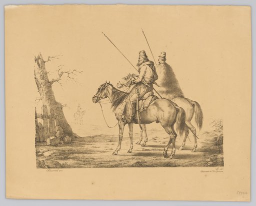Two Cossacks on Horseback