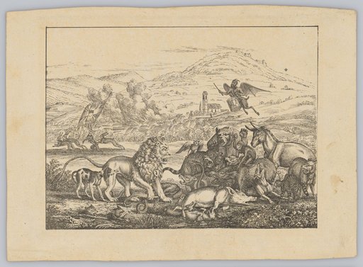 Discussion Between the Lion and the Other Animals