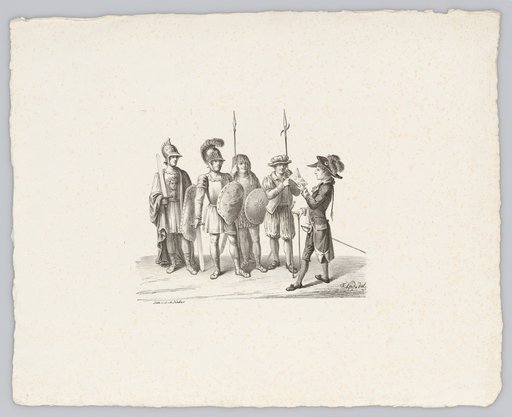 Five Warriors, from Antiquity to the 18th Century