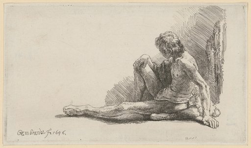 Seated Nude of a Young Man