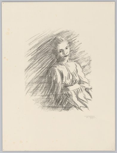 Half-length portrait of a girl