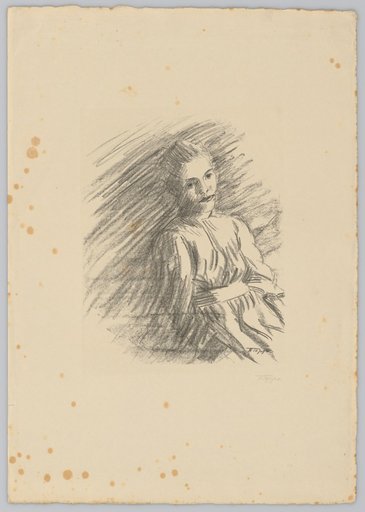 Half-length portrait of a girl