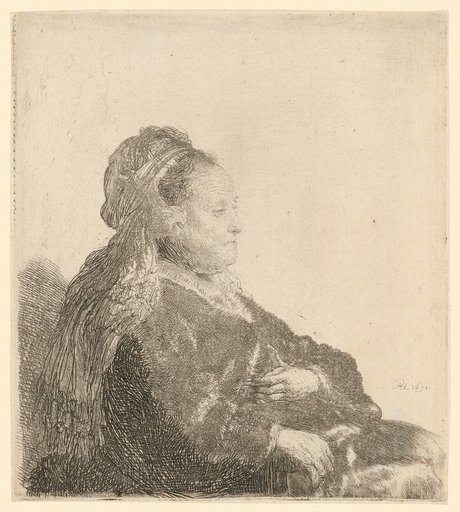 Rembrandt's Mother with an Oriental Headscarf
