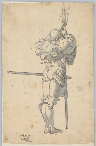 Swiss Warrior with a Halberd (Design for a Shield Companion?)