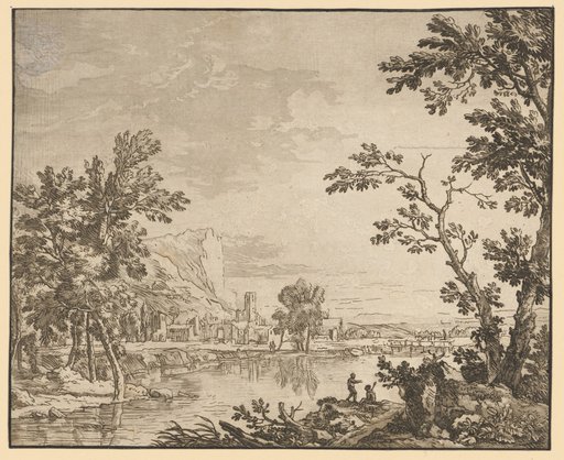 Landscape with River and City