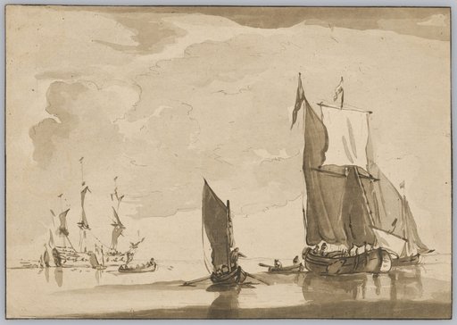 Ships on a Calm Sea