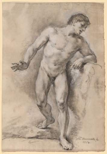 Male Nude Striding Forward