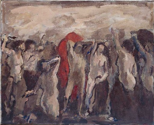 Orpheus and the Maenads (Design Sketch for the Wall Painting in the University of Zurich)