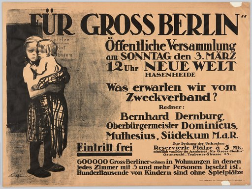 Poster "For Greater Berlin"