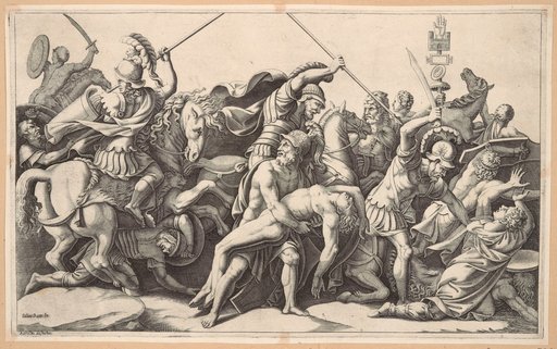 Menelaus Holding the Dead Patroclus / Struggle for the Body of Patroclus