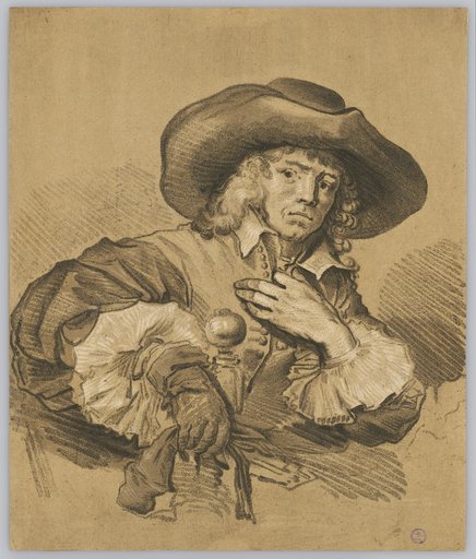 Half-Length Portrait of a Gentleman with a Broad-Brimmed Hat