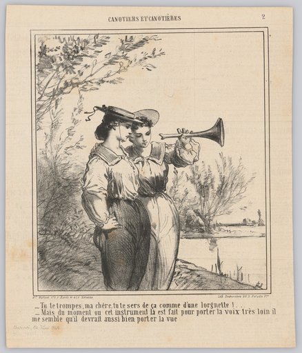 – You are mistaken, my dear, you are using that as a lorgnette!...