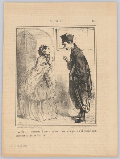 – Oh!..., Mr. lawyer, I swear to you that I only cheated on my husband those four times!