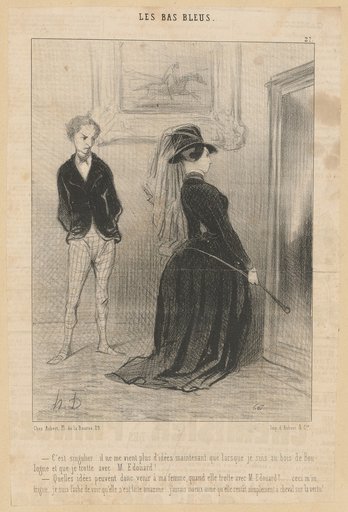 – It is strange... I no longer get any ideas now except when I am in the Bois de Boulogne and trotting with Mr. Edouard!...