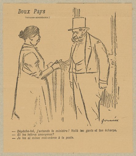 – Hurry up, I hear the minister!...