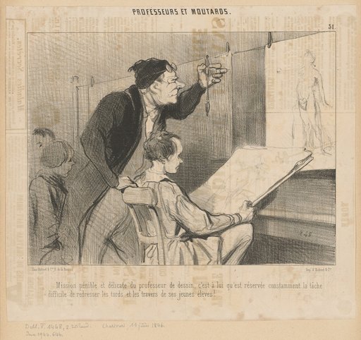 The painful and delicate mission of the drawing teacher...