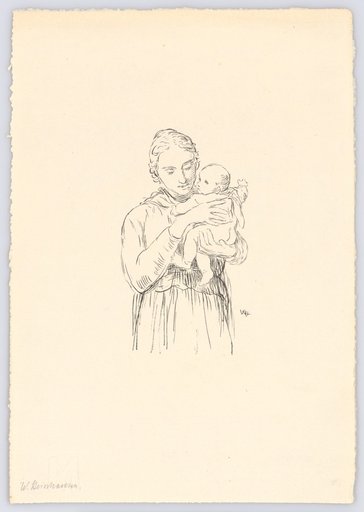 – The Artist's Wife – Half-Length Figure with Child