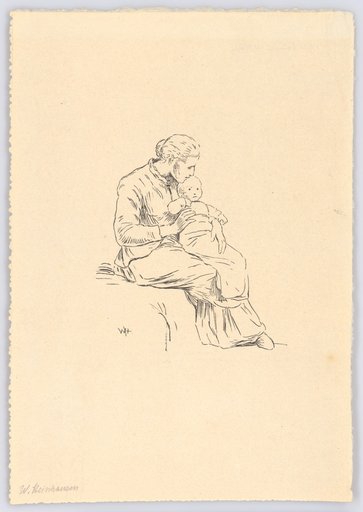 – The Artist's Wife – Seated Figure with Child